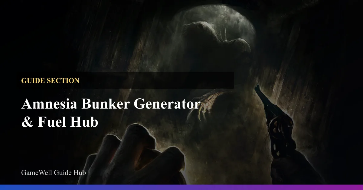 Amnesia Bunker Generator & Fuel Hub